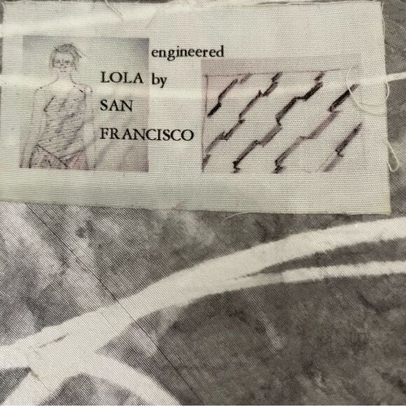 Lola Herrera Gray & White(w/slight sparkle)Dress - Picture 4 of 7